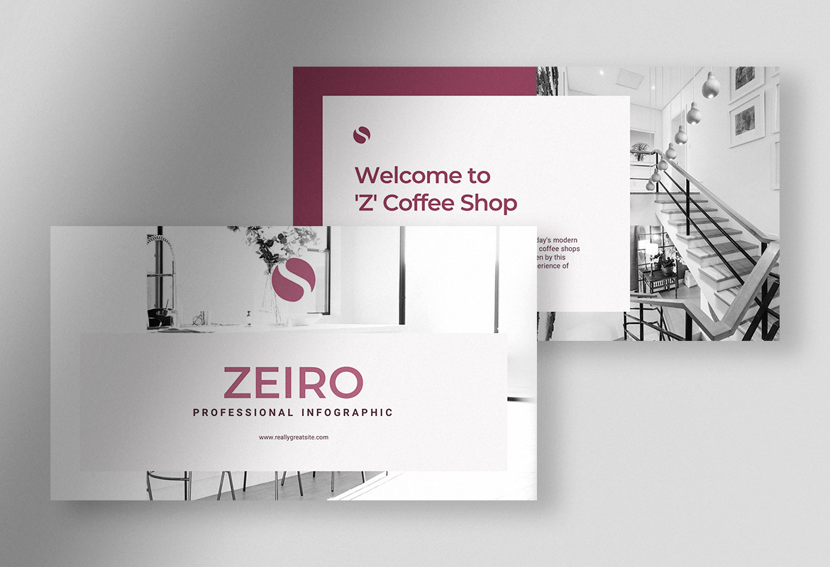 Zeiro – White Burgundy Professional Infographic Statistic Presentation Zeiro – White Burgundy Professional Infographic Statistic Presentation