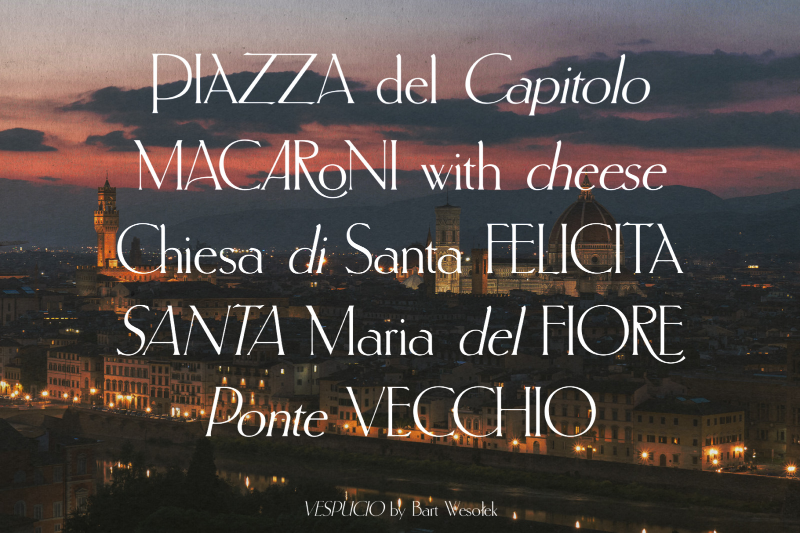 Vespucio Font Vespucio Font