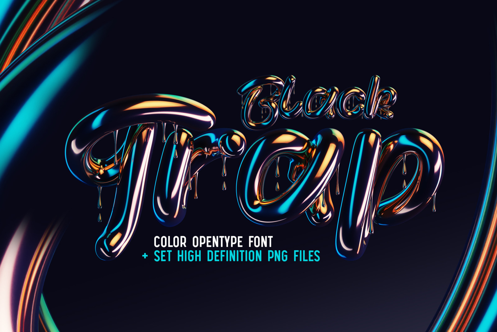 Black Trap - Color Bitmap Font