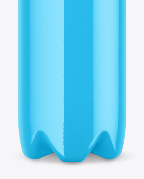 Glossy Plastic Bottle Mockup