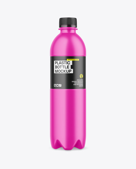 Matte Plastic Bottle Mockup - Energy drink can mockup