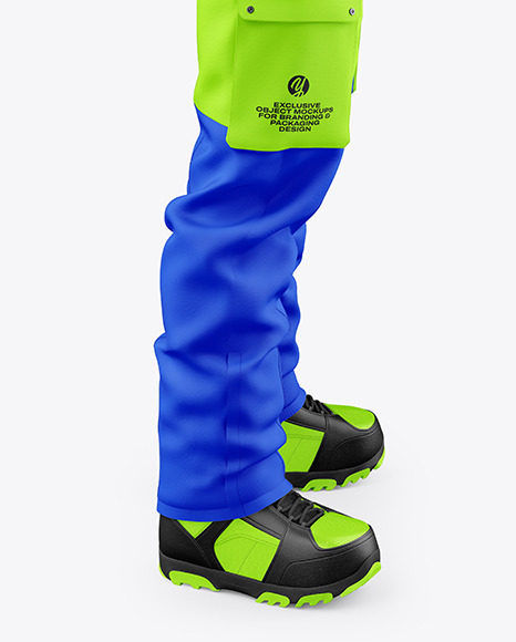 Snowboard Kit Mockup - Side View