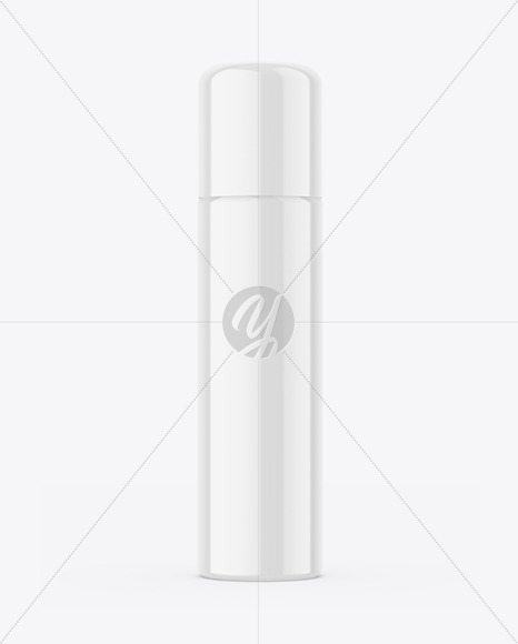 Glossy Deodorant Spray Bottle Mockup