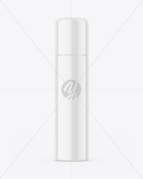 Glossy Deodorant Spray Bottle Mockup