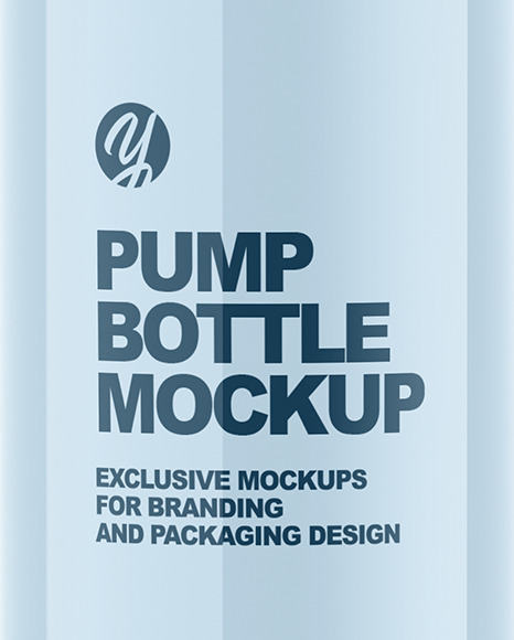 15ml Cosmetic Pump Bottle Mockup