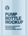 15ml Cosmetic Pump Bottle Mockup