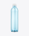 Colored Plastic Bottle w/ Water Mockup