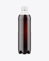 Clear Plastic Bottle w/ Cola Mockup