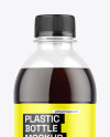 Clear Plastic Bottle w/ Cola Mockup