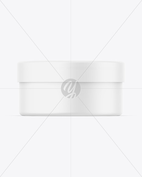 Matte Cosmetic Jar Mockup