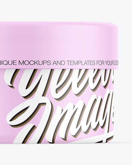 Matte Cosmetic Jar Mockup