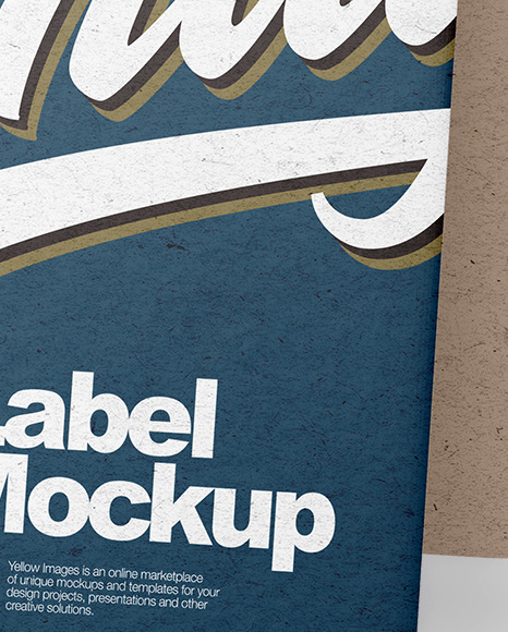 Kraft Paper Label Tag Mockup