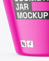 Matte Cosmetic Jar Mockup