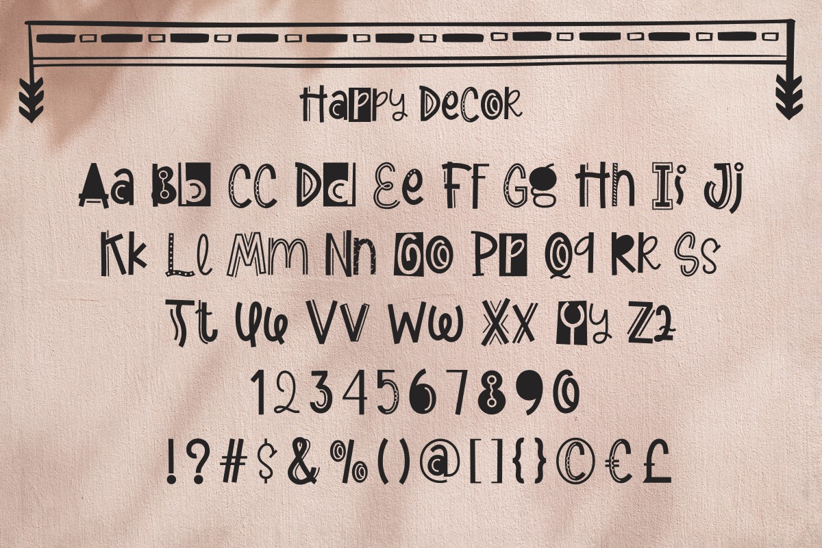Happy Decor Font Happy Decor Font