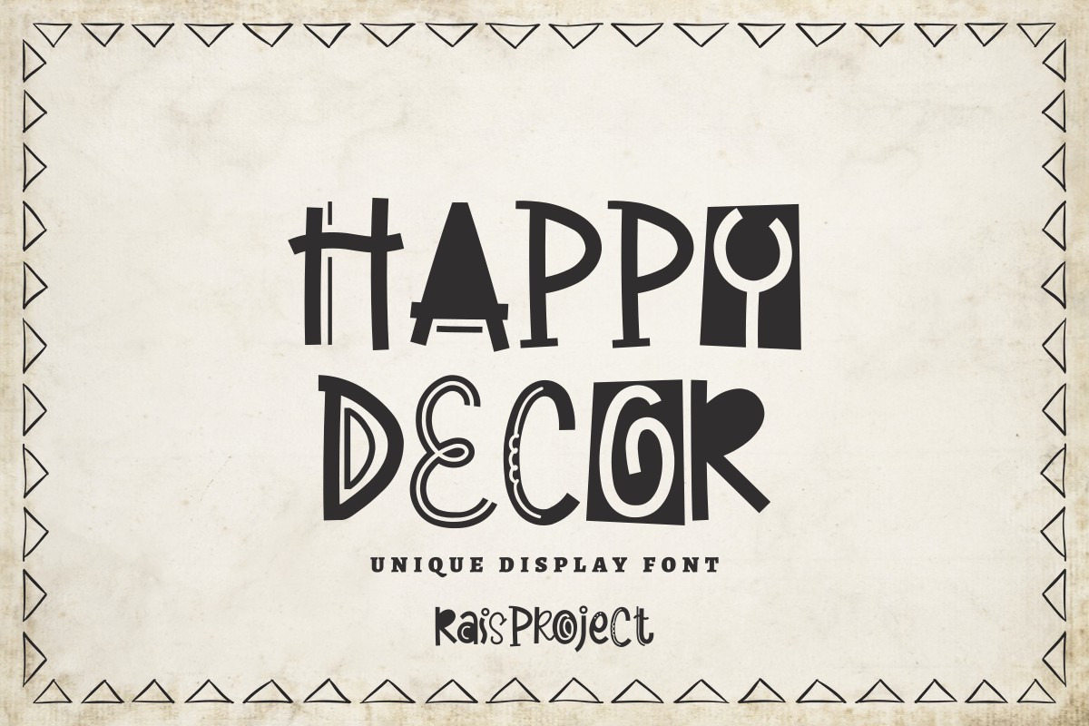 Happy Decor Font Happy Decor Font