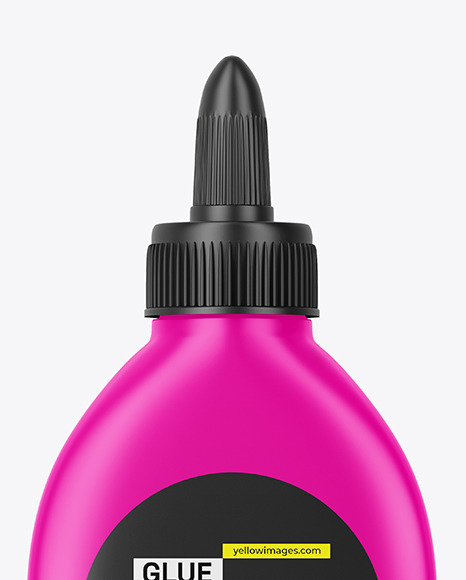 Matte Plastic Glue Bottle Mockup