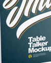 Kraft Paper Table Talker Mockup