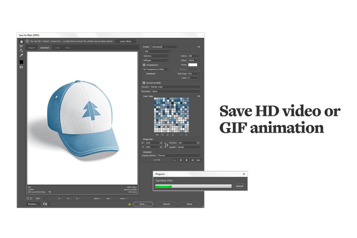 Baseball Cap Animated Mockup Baseball Cap Animated Mockup