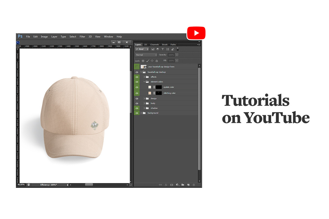 Baseball Cap Animated Mockup Baseball Cap Animated Mockup