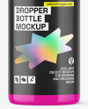 Opened Glossy Dropper Bottle Mockup