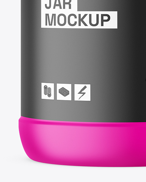 Matte Nutrition Jar Mockup