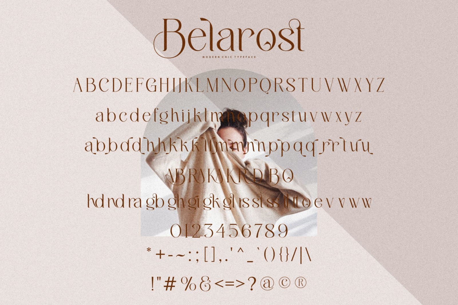 Belarost - modern chic typeface