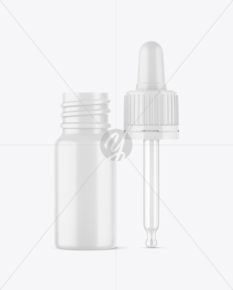 Opened Matte Dropper Bottle Mockup