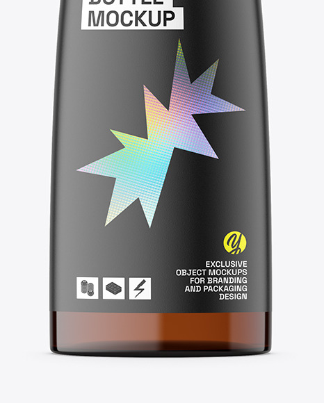 Amber Spray Bottle Mockup