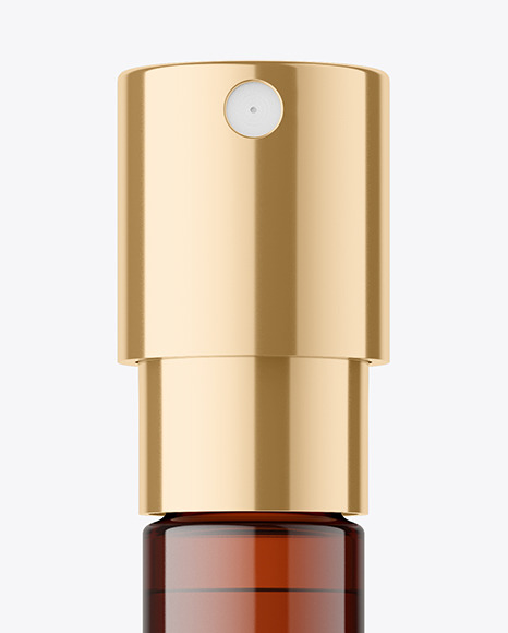 Amber Glass Perfume Vial Mockup