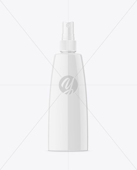 Glossy Spray Bottle Mockup