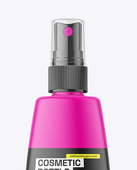 Matte Spray Bottle Mockup