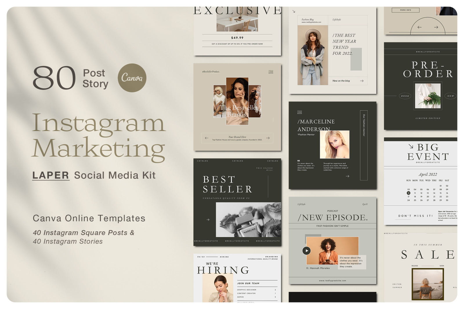 LAPER Social Media Kit | CANVA