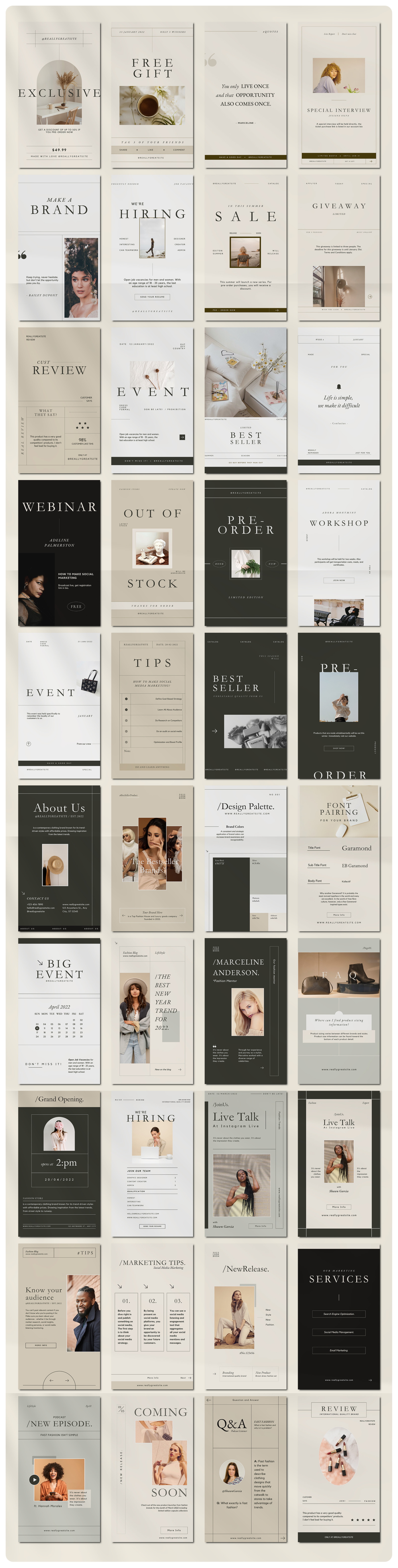 LAPER Social Media Kit | CANVA