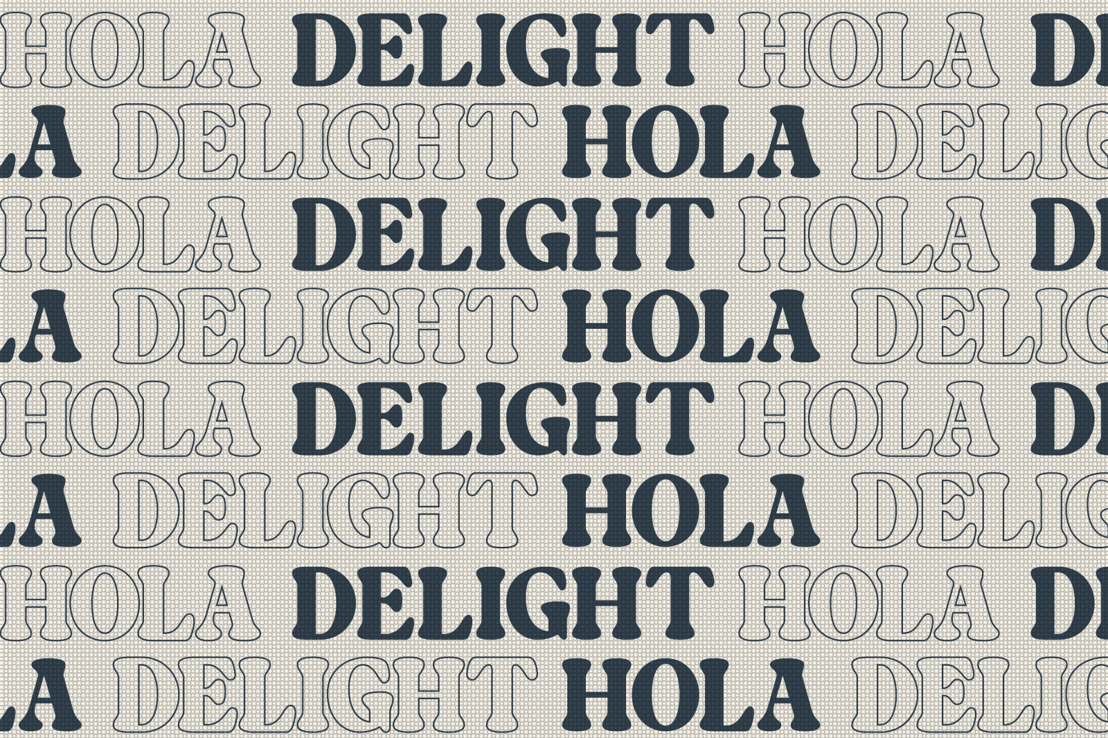 Hola Delight | Retro Serif Font