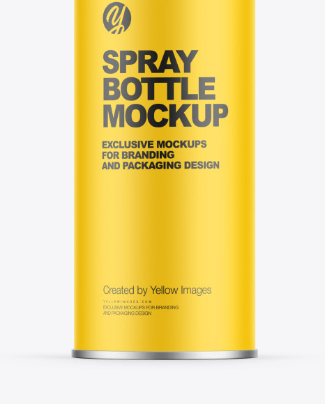 Matte Spray Bottle Mockup