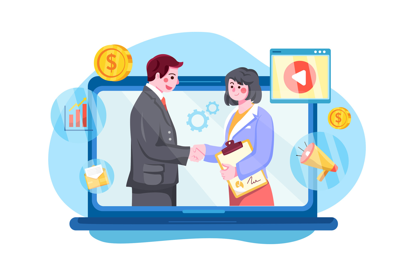 M455_Digital Marketing Illustration Pack M455_Digital Marketing Illustration Pack