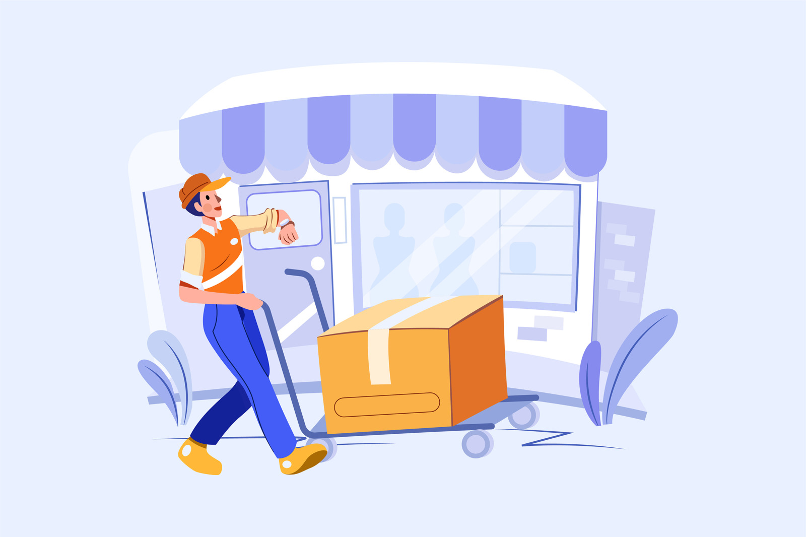 M444_Parcel Delivery Service Illustrations M444_Parcel Delivery Service Illustrations