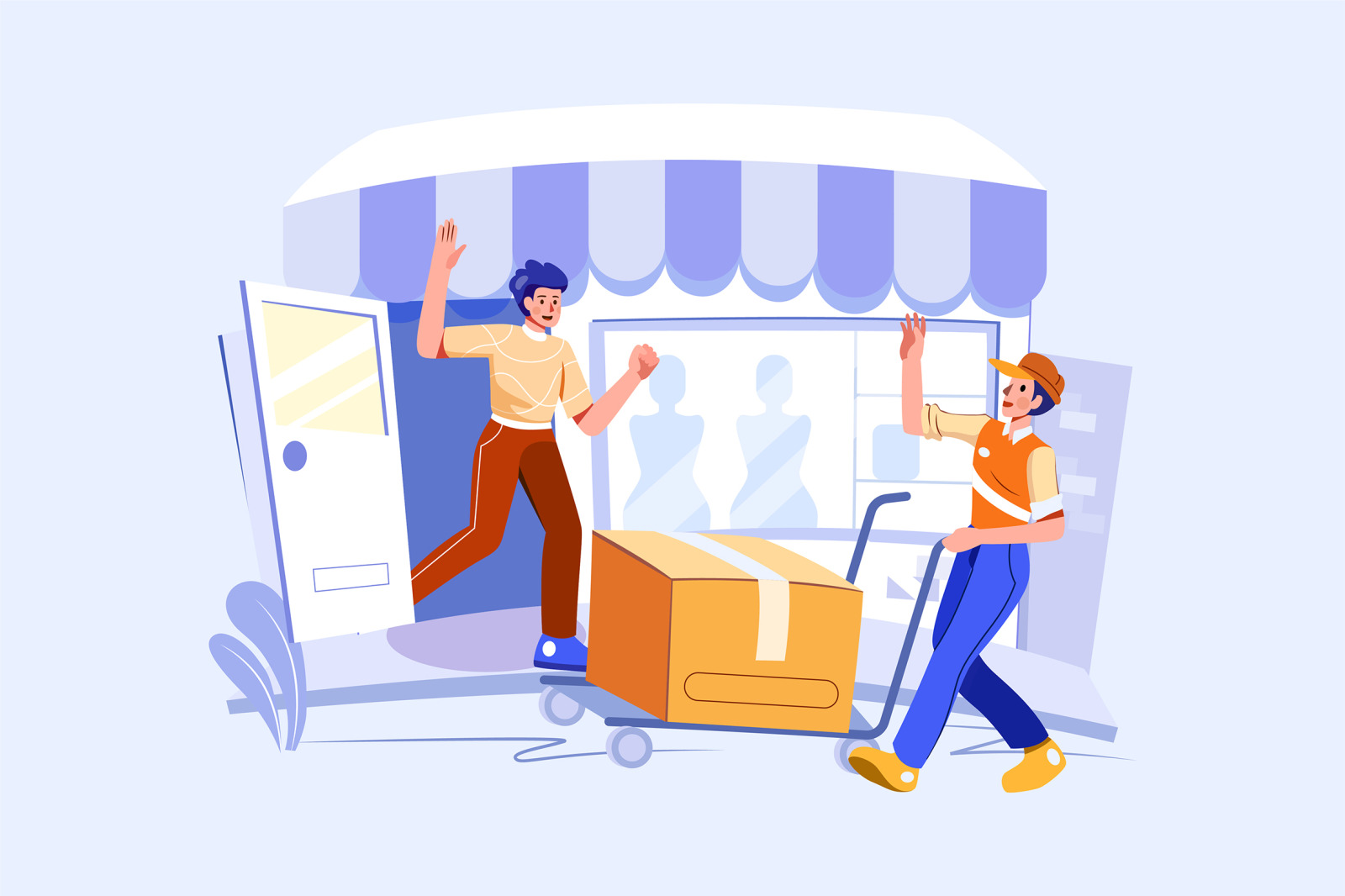 M444_Parcel Delivery Service Illustrations M444_Parcel Delivery Service Illustrations