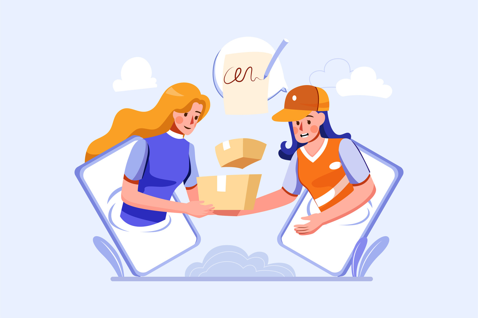 M444_Parcel Delivery Service Illustrations M444_Parcel Delivery Service Illustrations