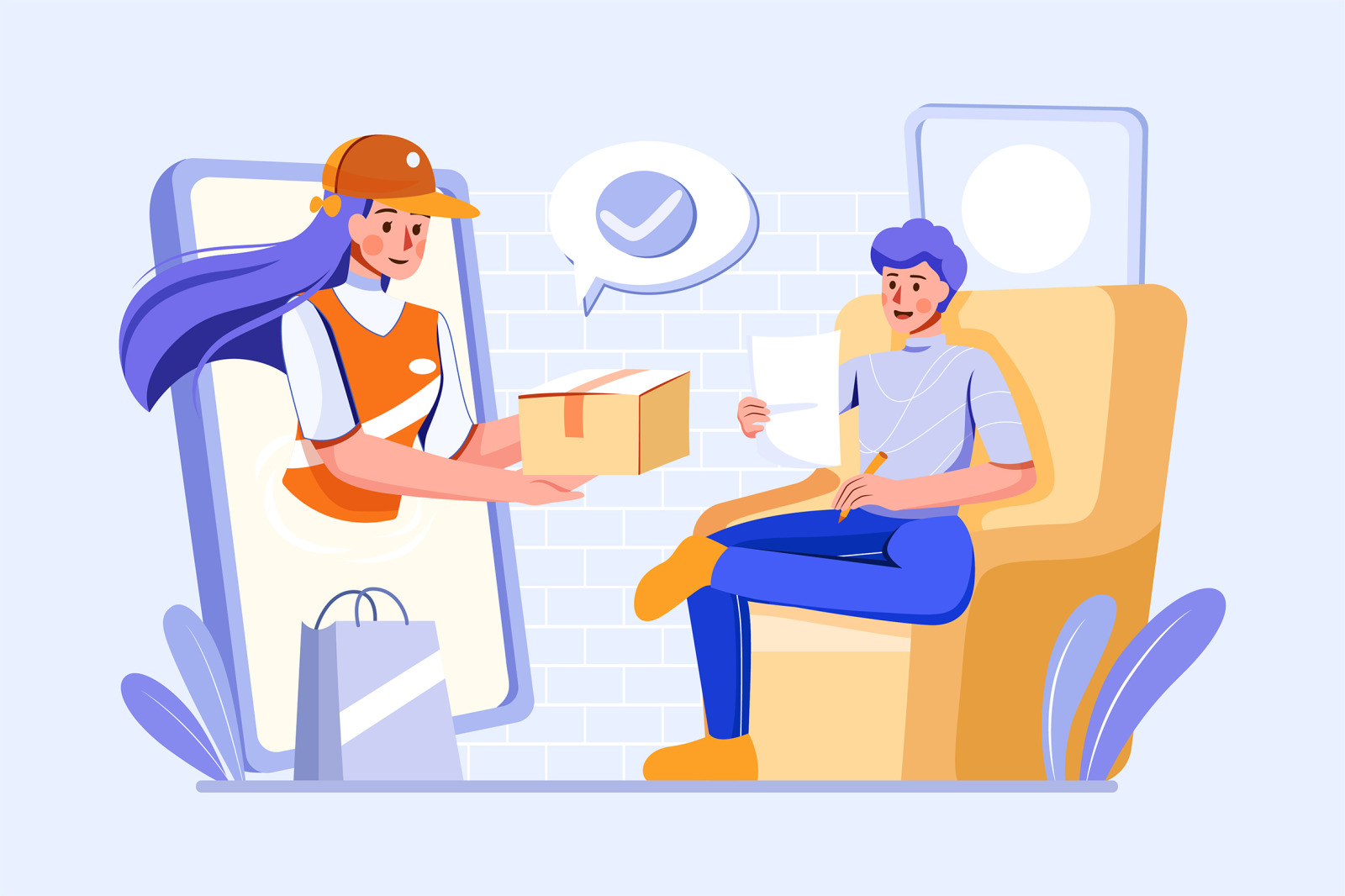 M444_Parcel Delivery Service Illustrations M444_Parcel Delivery Service Illustrations
