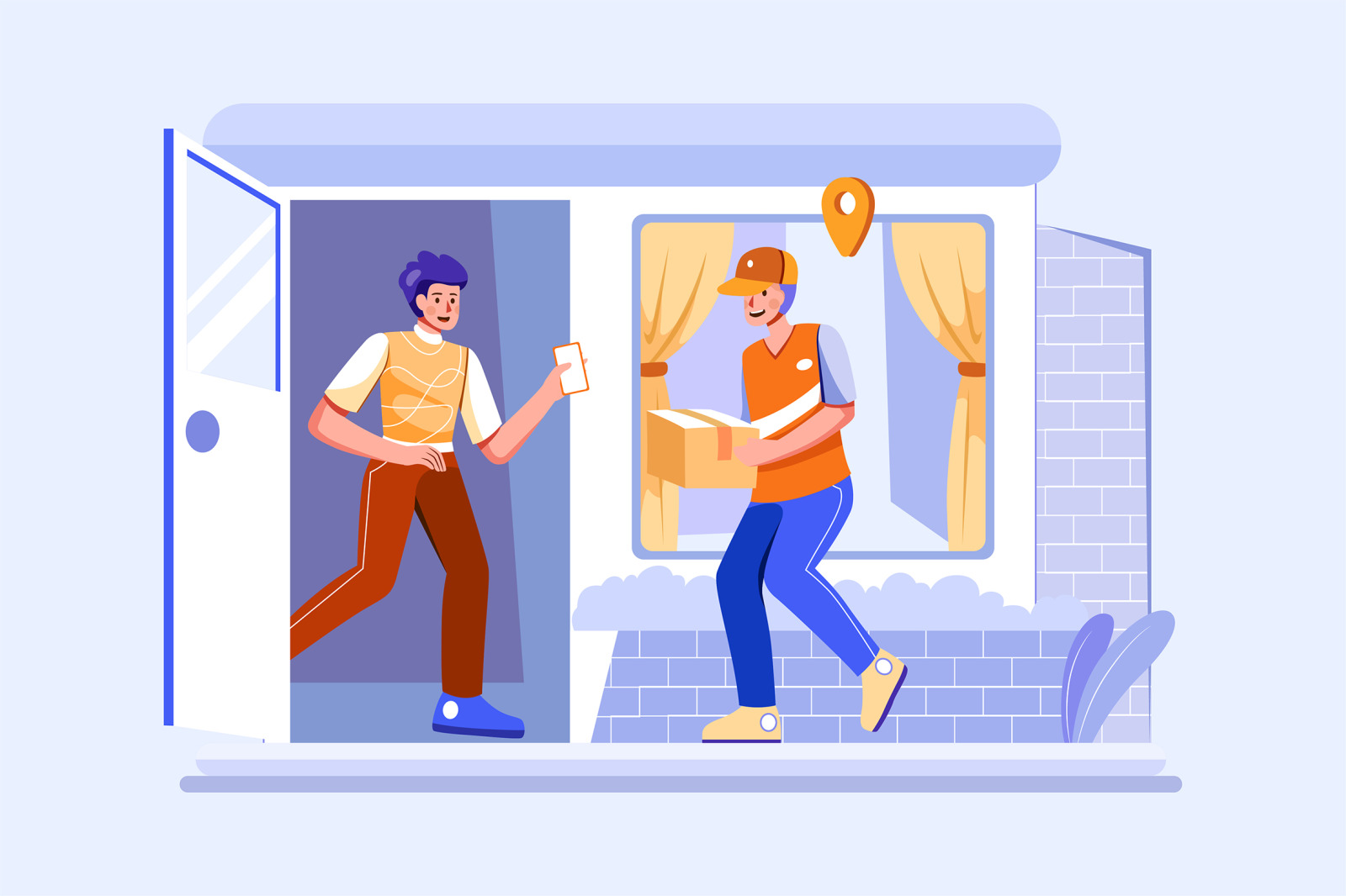 M444_Parcel Delivery Service Illustrations M444_Parcel Delivery Service Illustrations