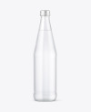 Frosted Glass Water Bottle Mockup