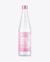 Frosted Glass Water Bottle Mockup