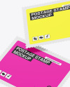 Two Postage Stamp Mockup