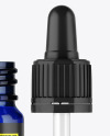 Opened Blue Dropper Bottle Mockup