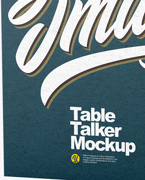 Two Kraft Paper Table Talkers Mockup