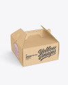 Corrugated Box w/ Handle Mockup