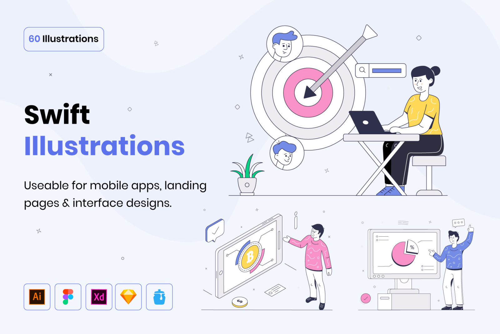 60 Perfect Swift Illustrations 60 Perfect Swift Illustrations