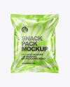 Metallic Snack Pack Mockup