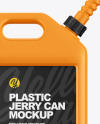 Matte Plastic Jerry Can Mockup